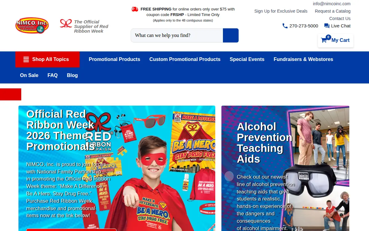 Homepage of Nimco INC.
