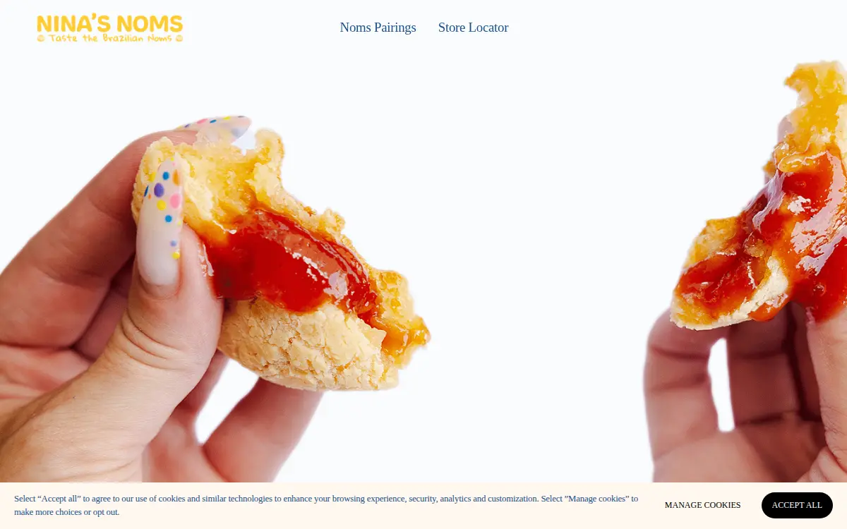 Homepage of Nina's Noms L.l.c.