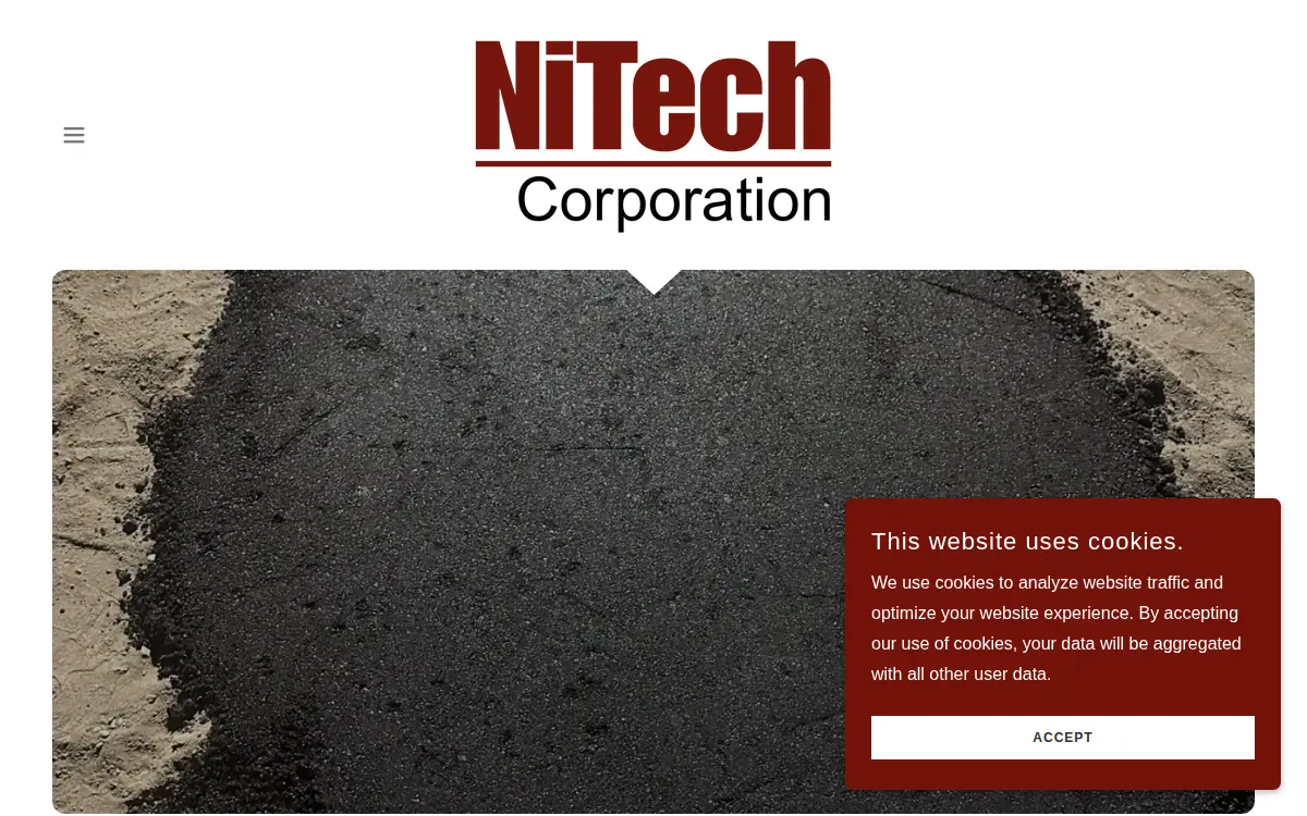 Homepage of Nitech Corporation