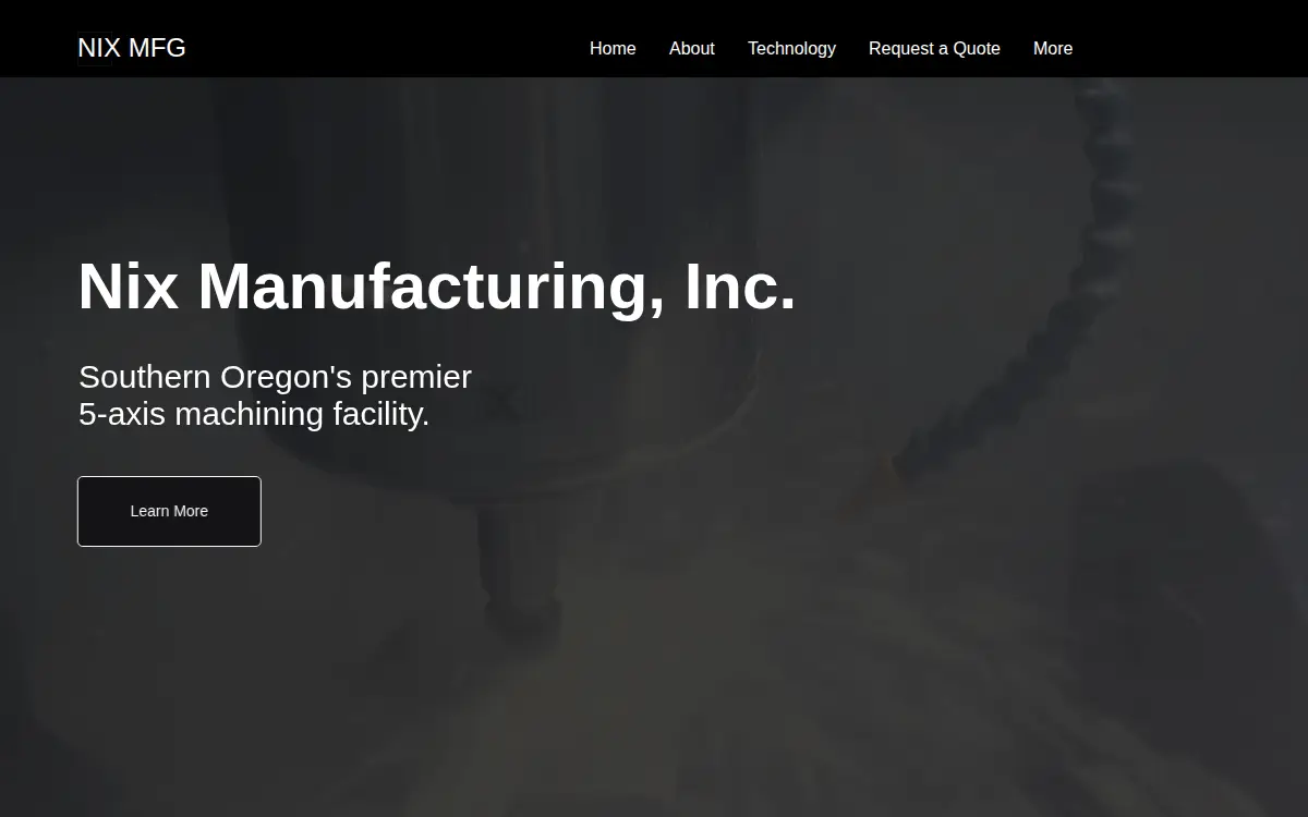 Homepage of Nix Manufacturing, INC.