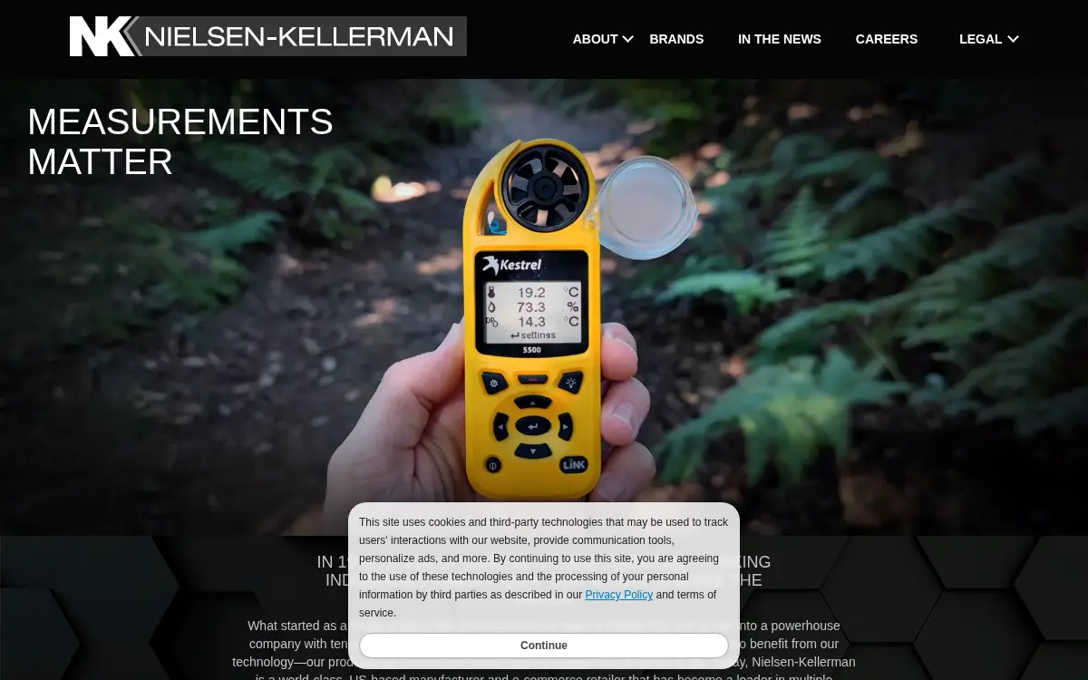 Homepage of Nielsen-kellerman CO