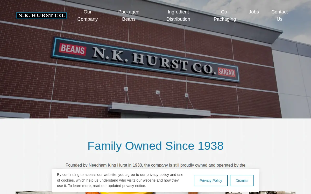 Homepage of N K Hurst CO INC
