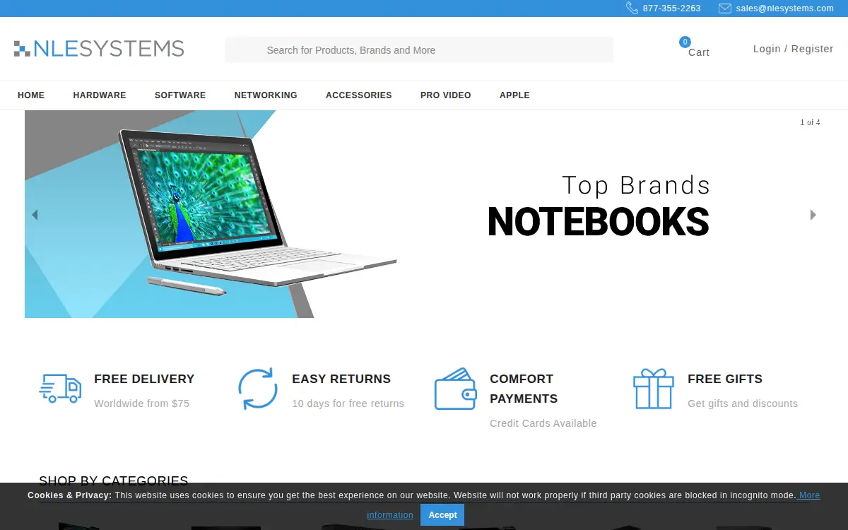 Homepage of Nlesystems, INC.