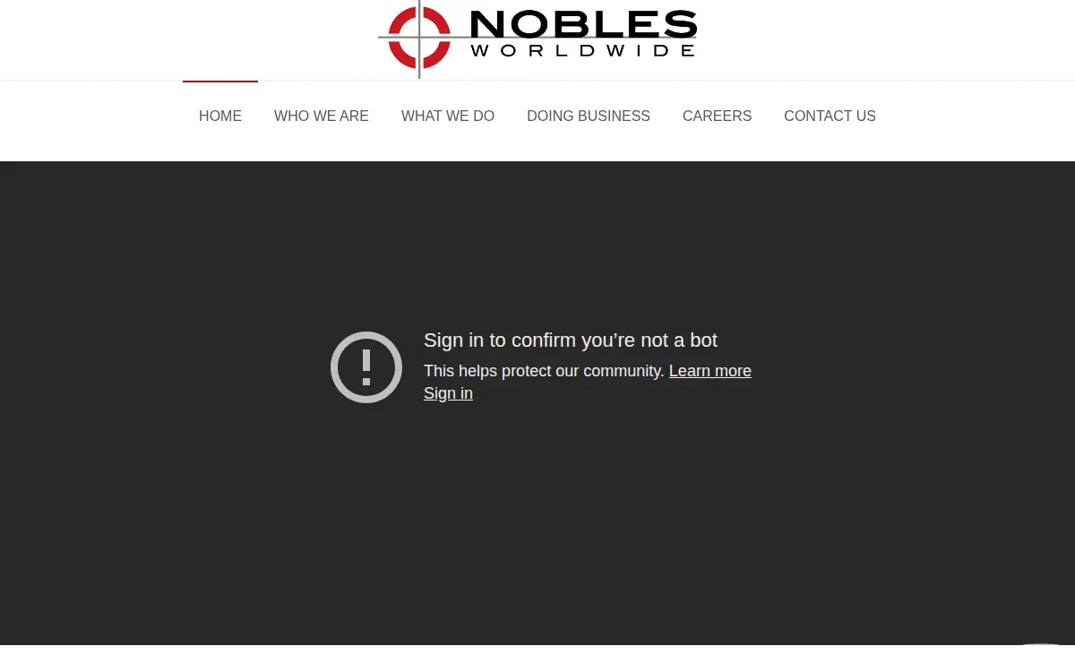 Homepage of Nobles Worldwide, INC.
