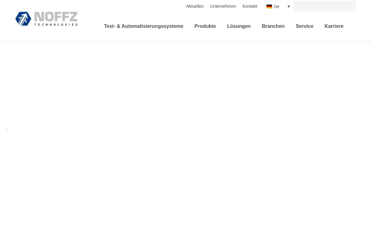 Homepage of Noffz Technologies USA INC