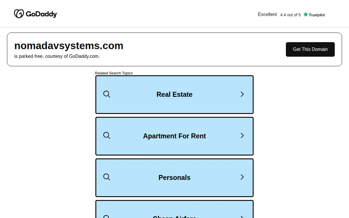Homepage of Nomad Technologies INC
