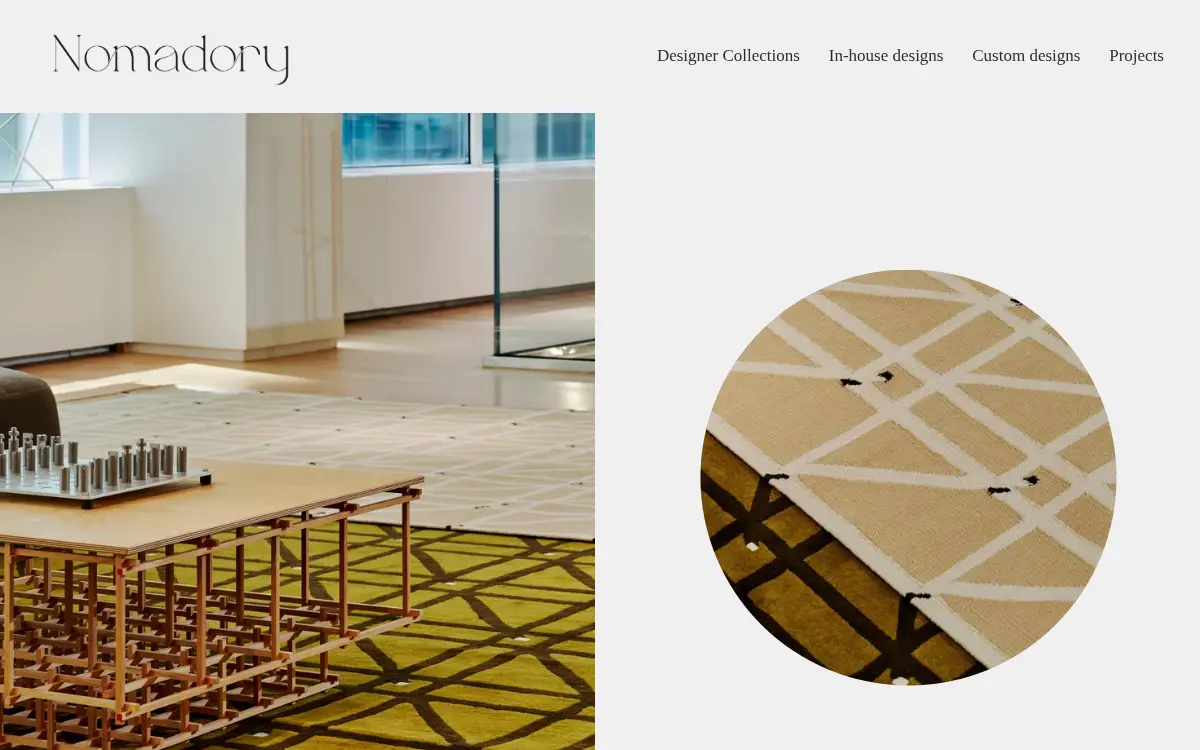 Homepage of Nomadory, LLC