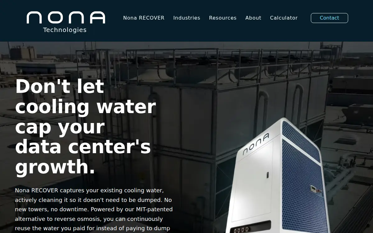 Homepage of Nona Technologies, INC