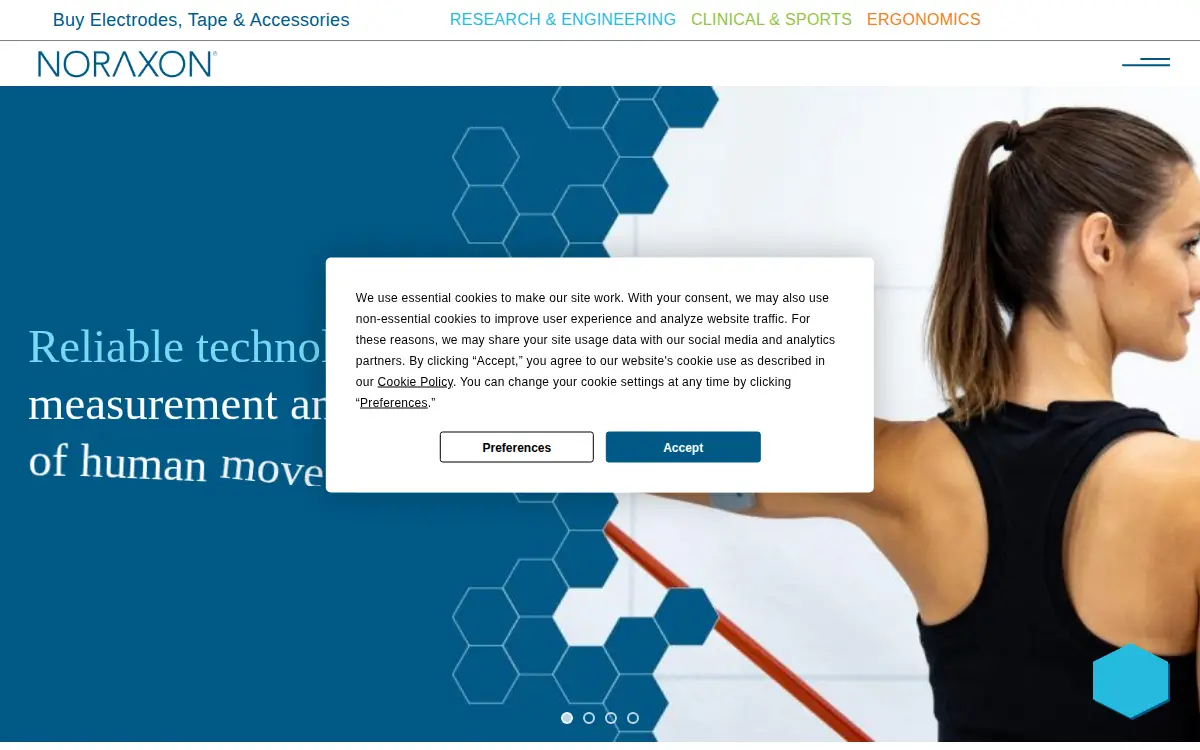 Homepage of Noraxon USA INC