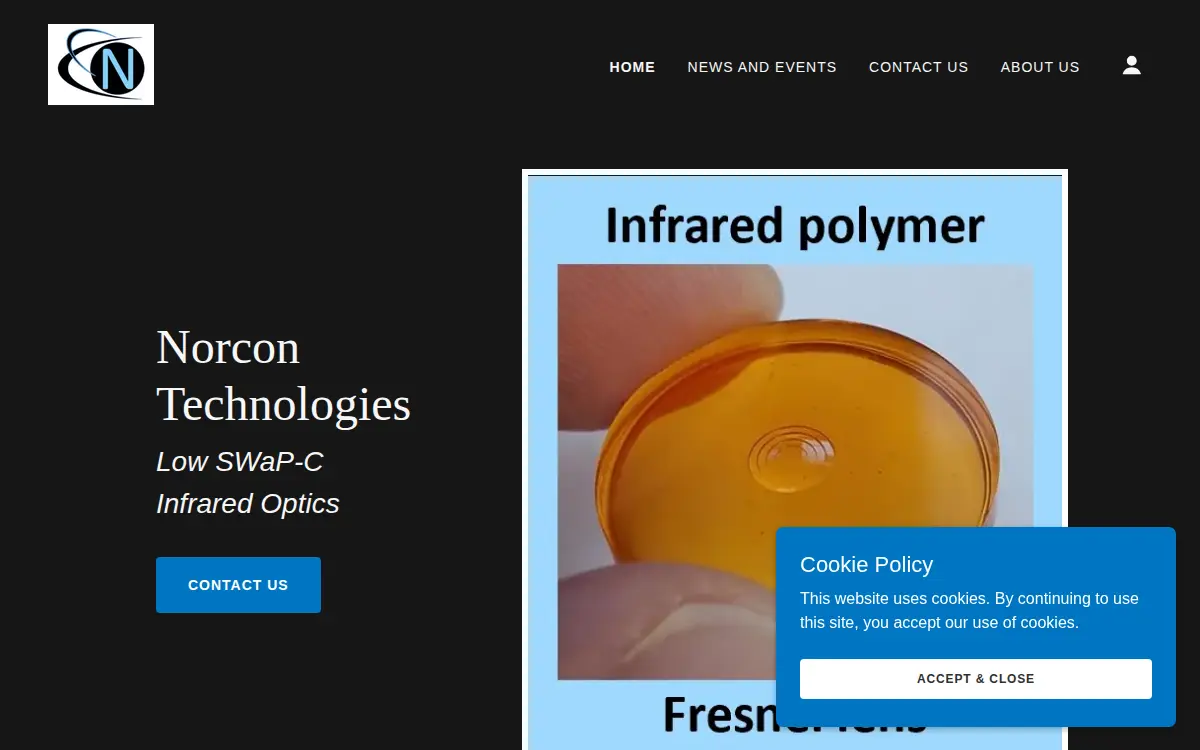 Homepage of Norcon Technologies Holding, INC.