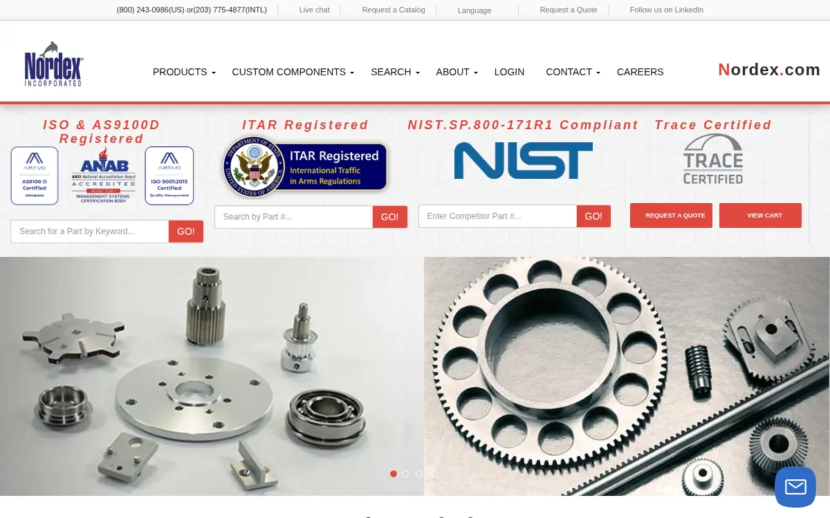 Homepage of Nordex, Incorporated