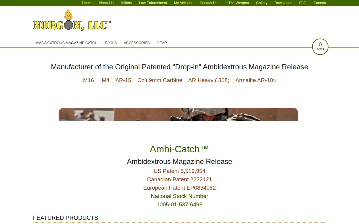 Homepage of Norgon LLC