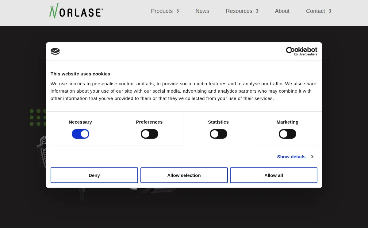 Homepage of Norlase INC