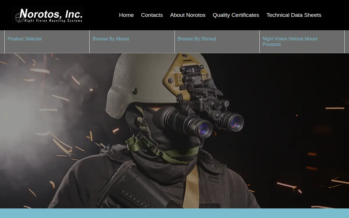 Homepage of Norotos, INC