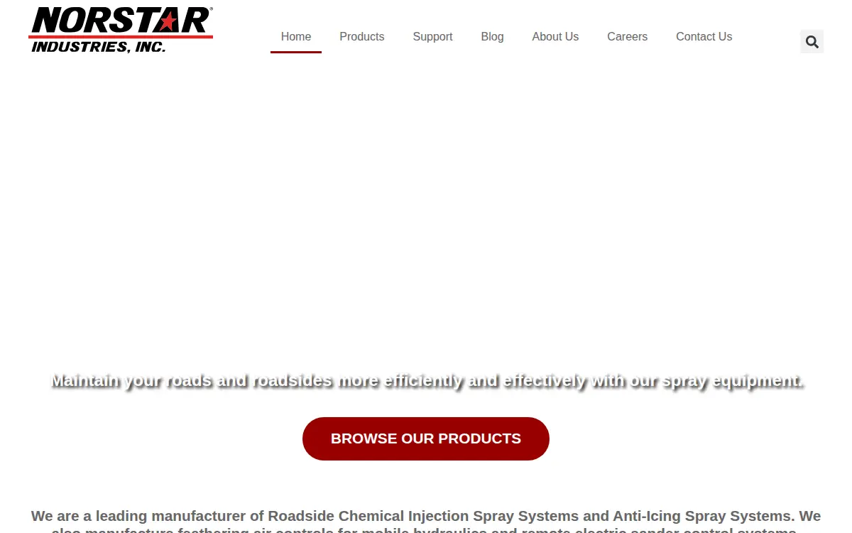 Homepage of Norstar Industries INC.