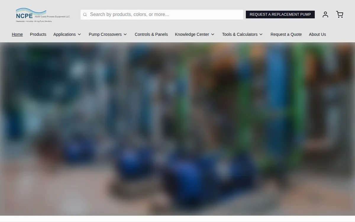 Homepage of North Coast Process Equipment LLC