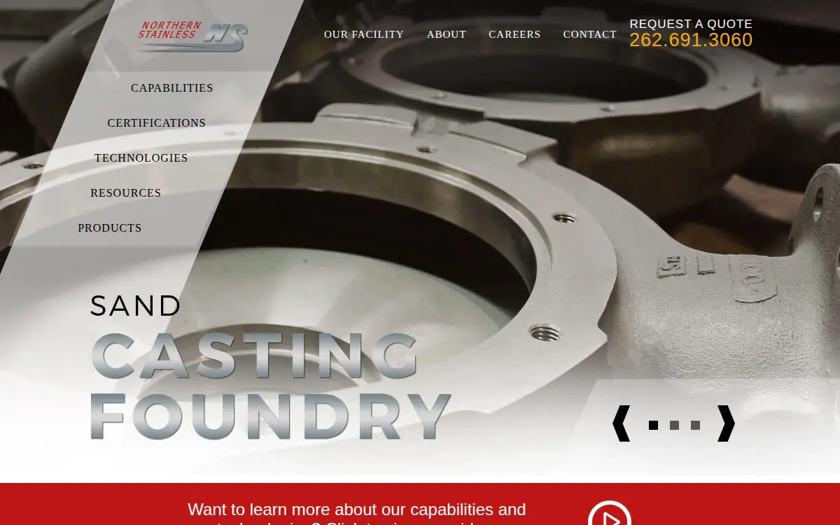 Homepage of Northern Stainless CORP