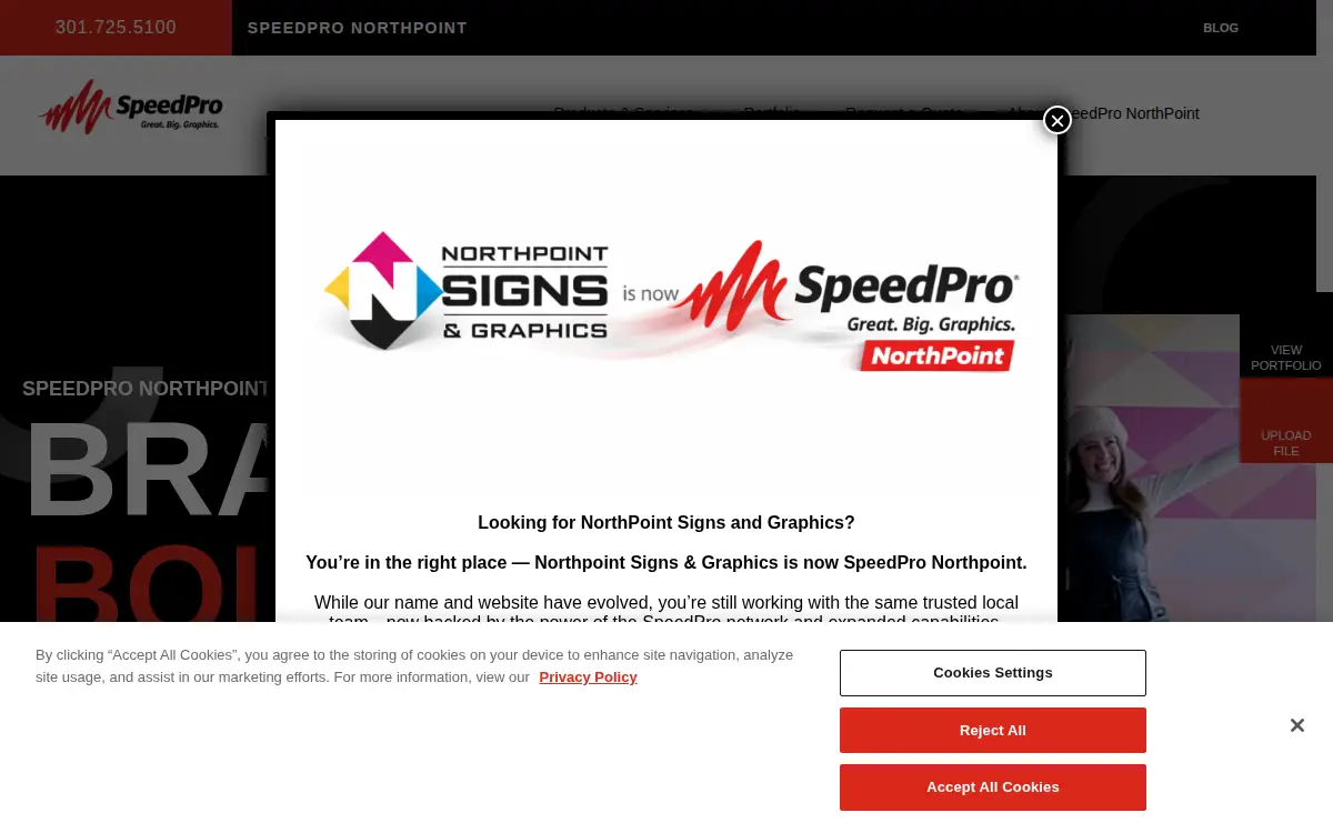 Homepage of Northpoint Graphic Studios INC