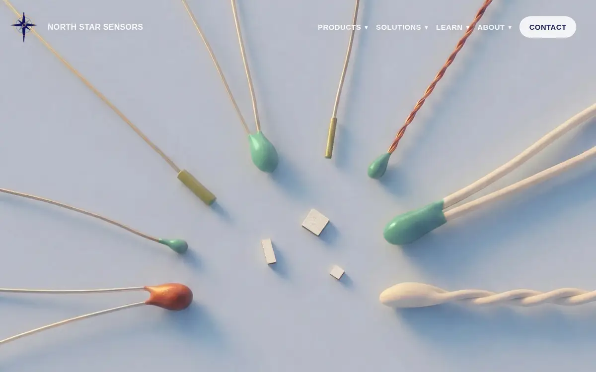 Homepage of North Star Sensors, LLC
