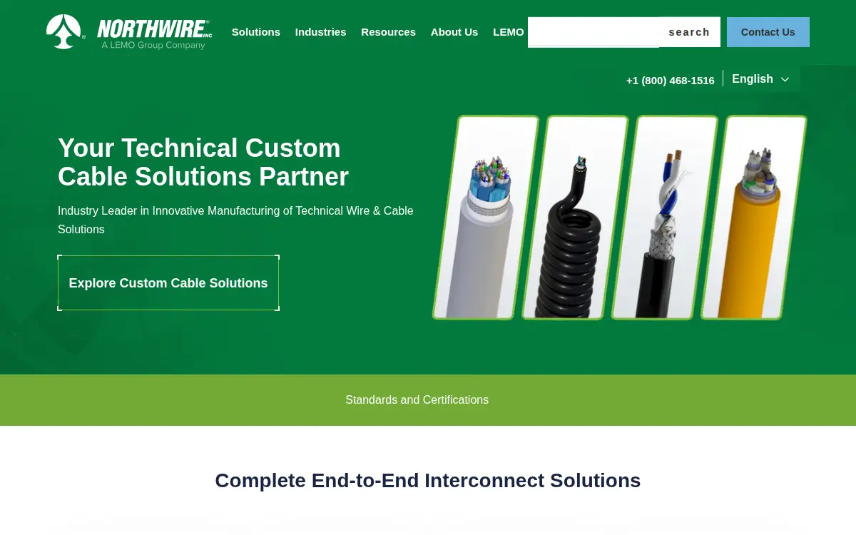 Homepage of Northwire, INC