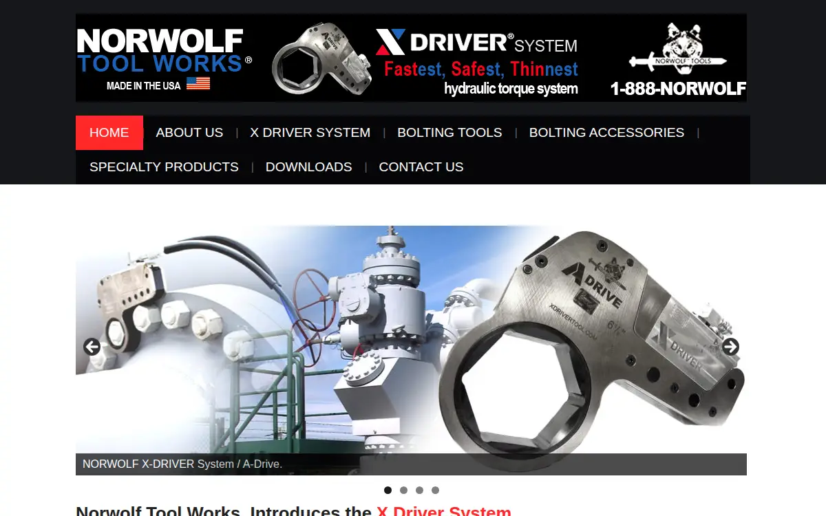 Homepage of Norwolf Tool Works INC