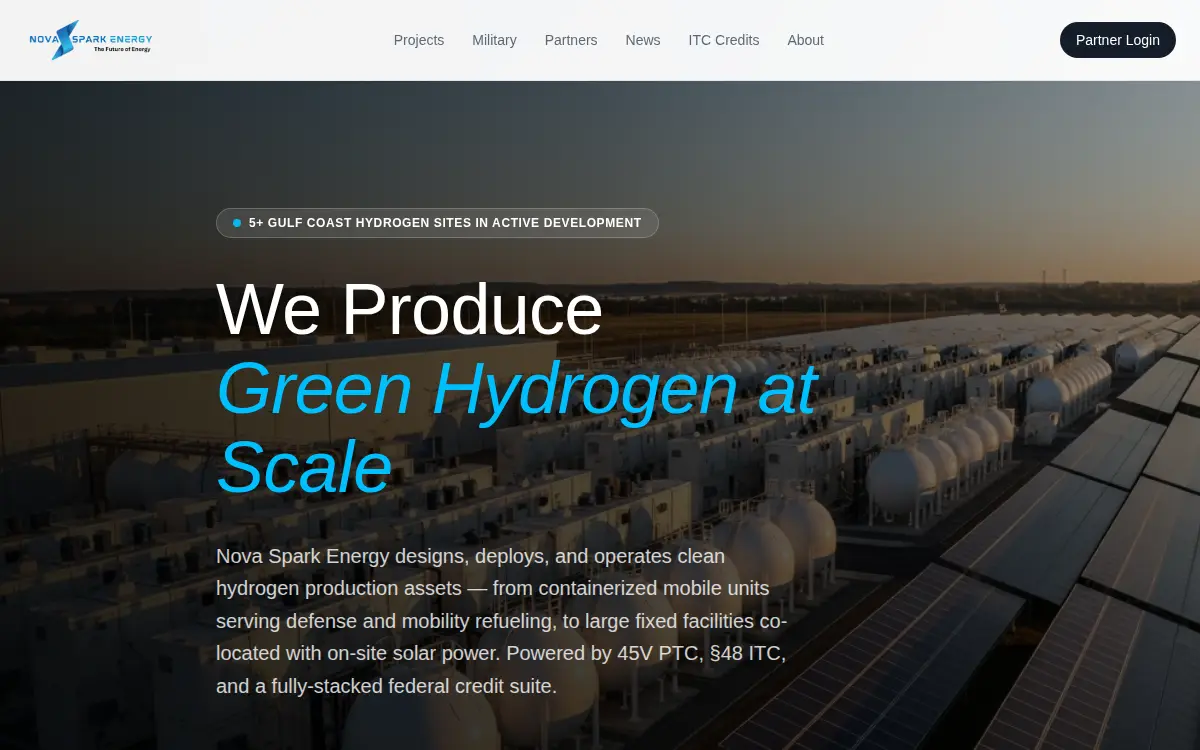 Homepage of Novaspark Energy Corporation