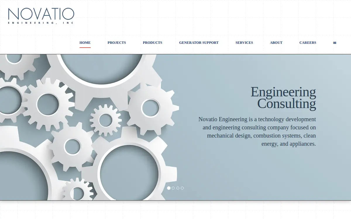 Homepage of Novatio Engineering, INC.