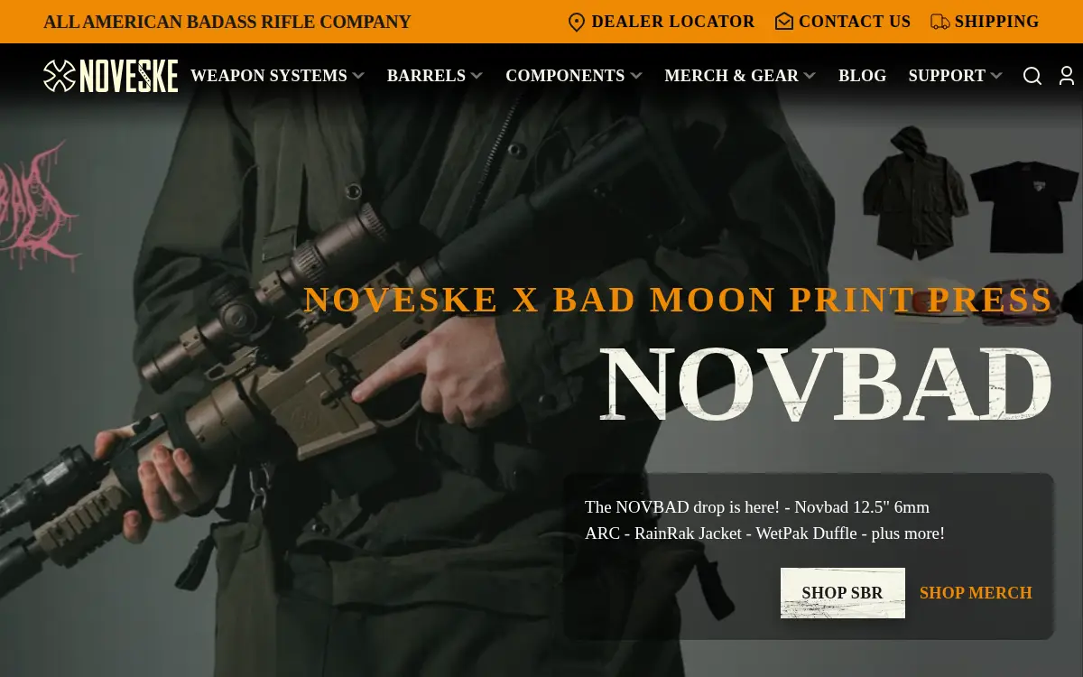 Homepage of Noveske Rifleworks LLC