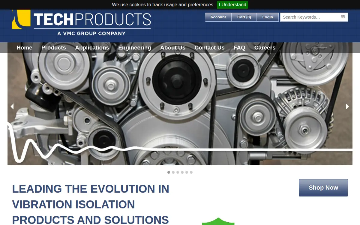 Homepage of Tech Products CORP