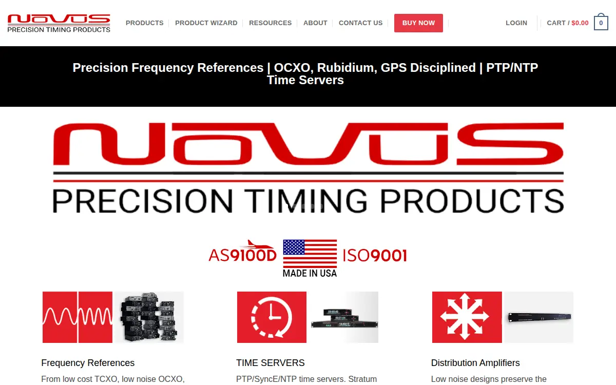 Homepage of Novus Power Products LLC