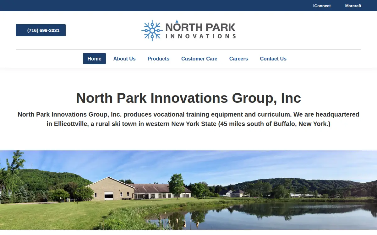 Homepage of North Park Innovations Group, INC.