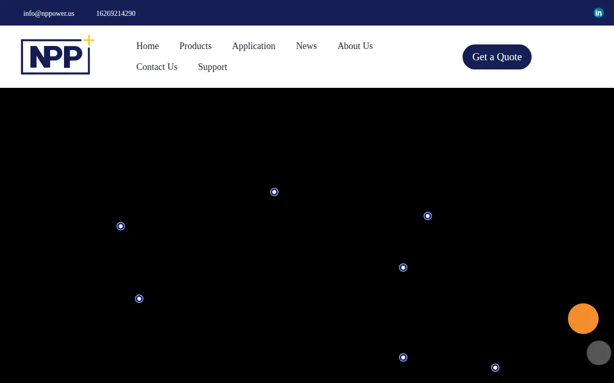 Homepage of Nppower International INC.