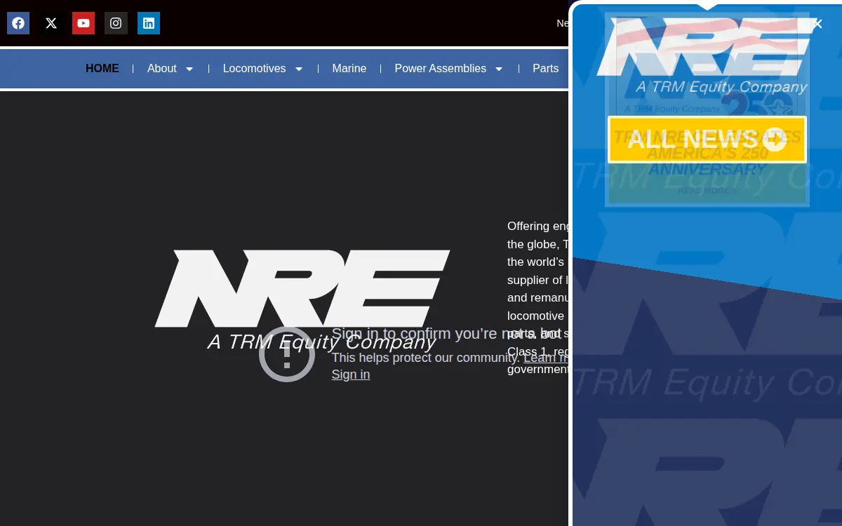 Homepage of National Railway Equipment CO.