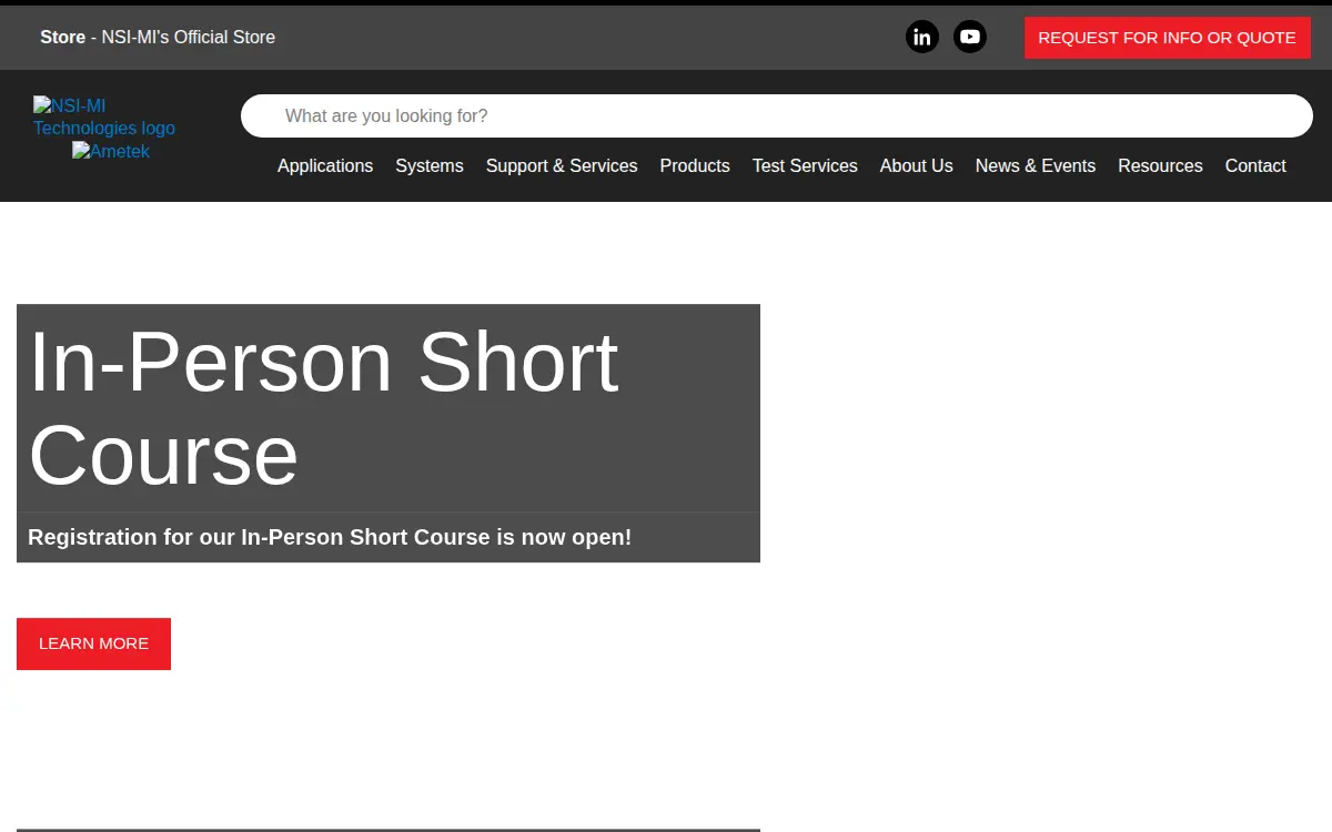 Homepage of Nsi-mi Technologies INC.