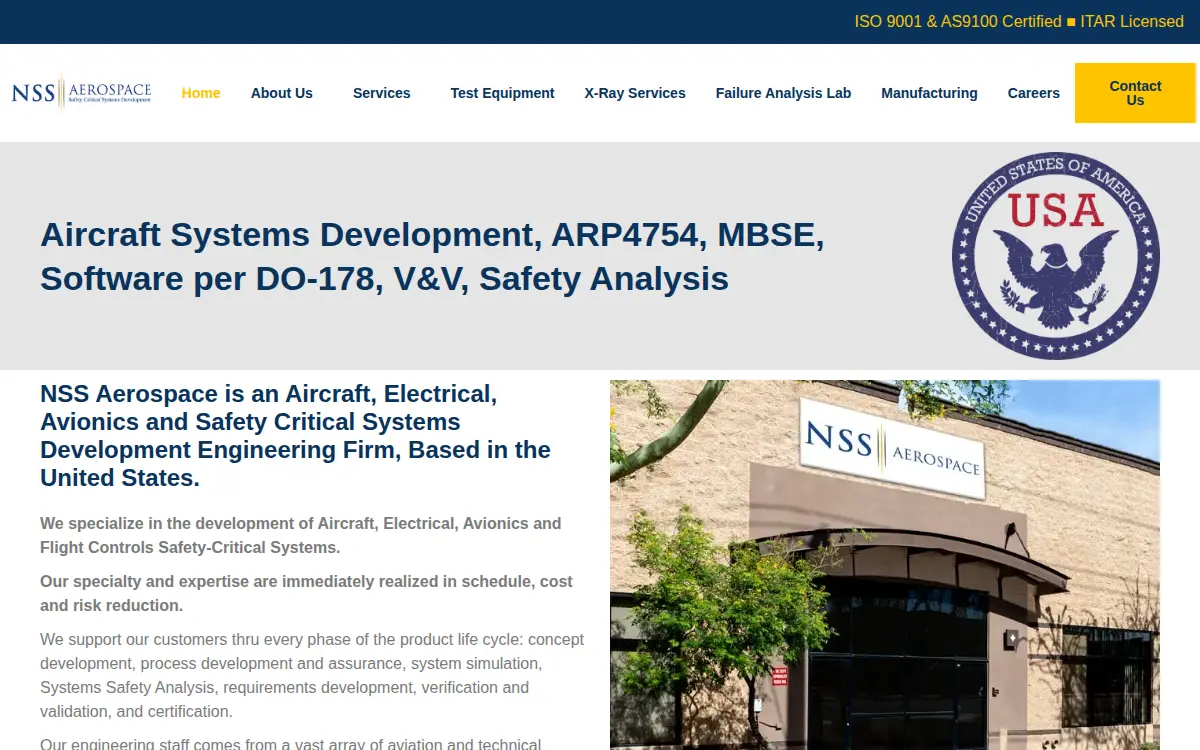 Homepage of Nss Aerospace, INC. (nss)