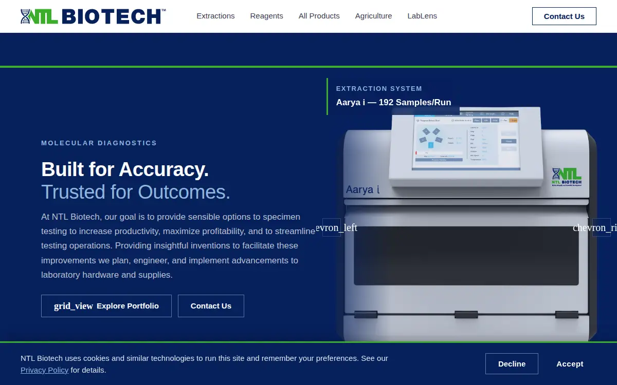 Homepage of Ntl Biotech INC