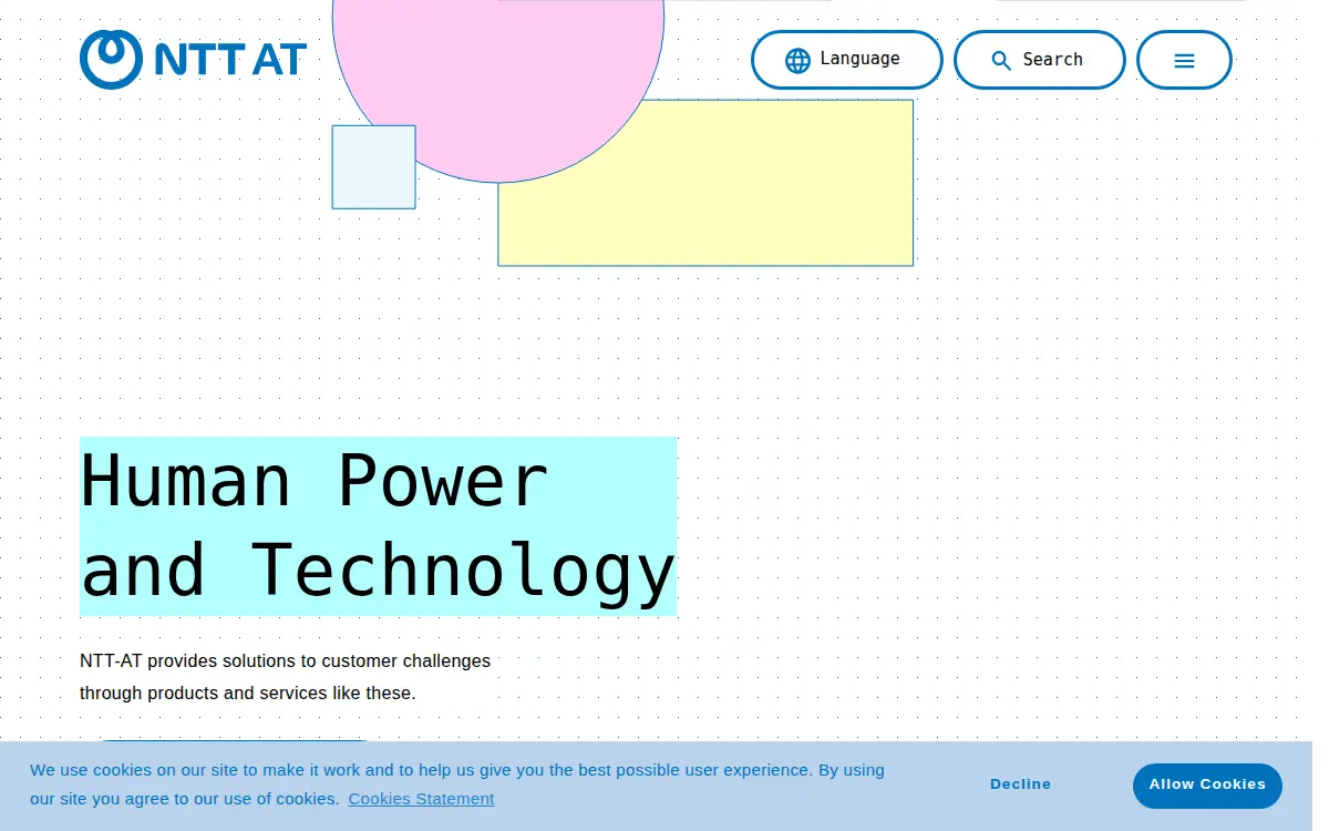 Homepage of Ntt Advanced Technology CORP
