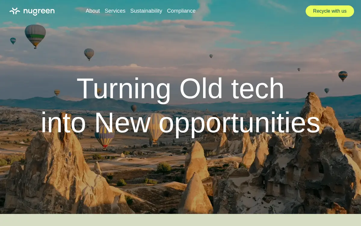 Homepage of Nugreen Metals LLC