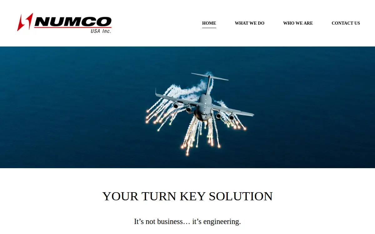Homepage of Numco USA INC