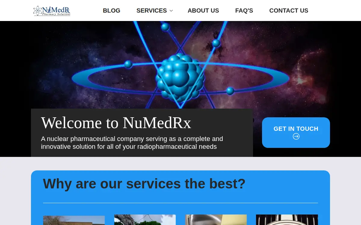 Homepage of Numedrx Pharmacy Solutions LLC