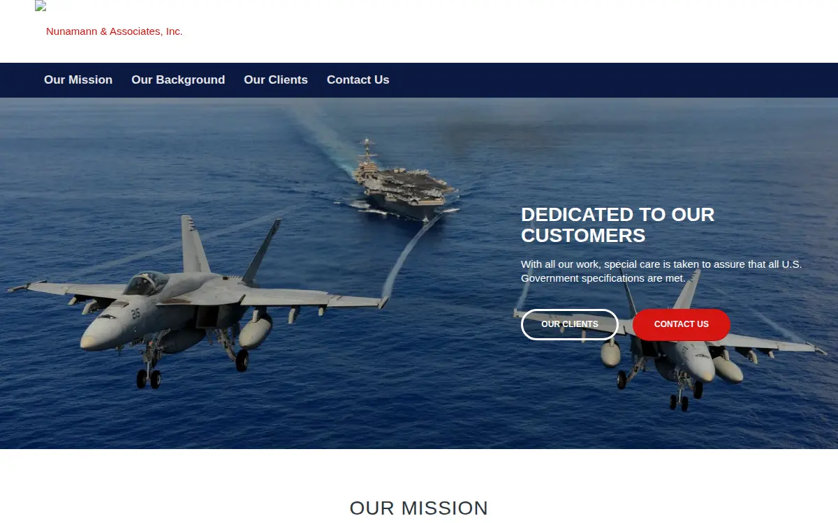 Homepage of Nunamann & Associates INC