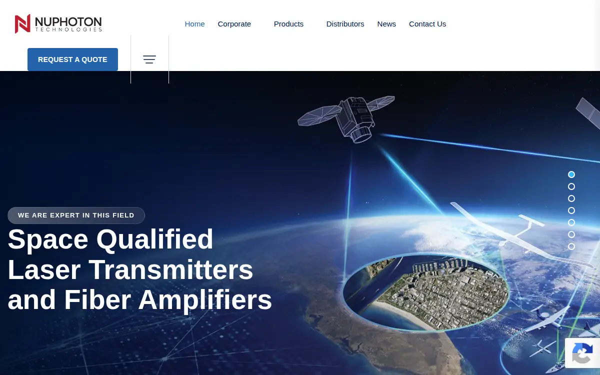 Homepage of Nuphoton Technologies, INC.