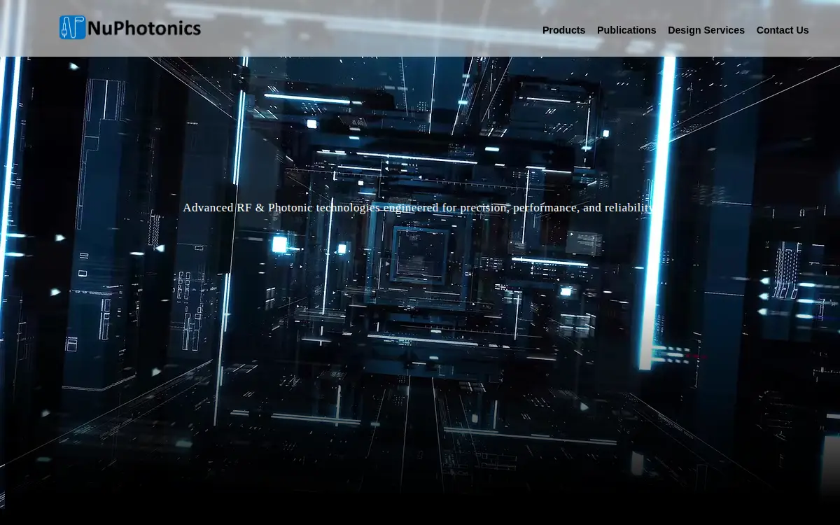 Homepage of Nuphotonics LLC