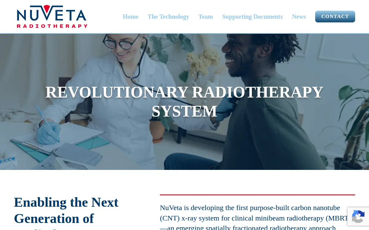Homepage of Nuveta Radiotherapy, INC