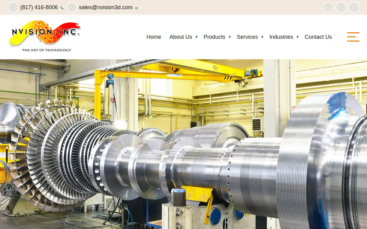 Homepage of Nvision Grafix, INC.