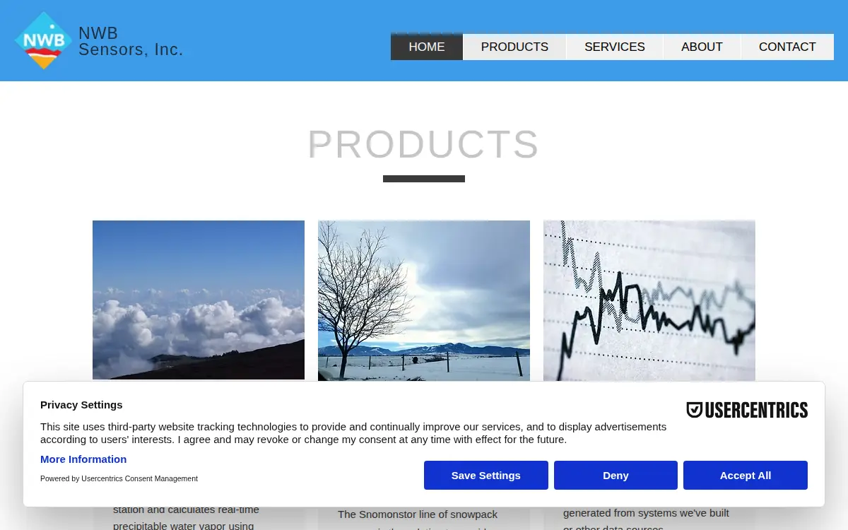 Homepage of Nwb Sensors INC