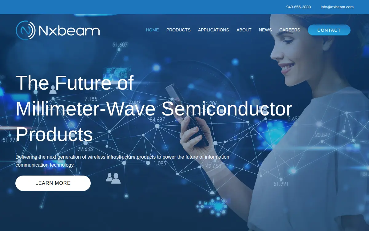 Homepage of Nxbeam INC