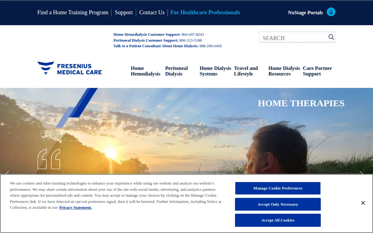 Homepage of Nxstage Medical, INC.