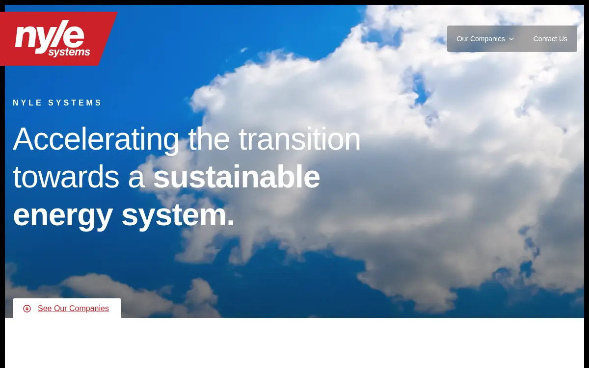 Homepage of Nyle Systems LLC