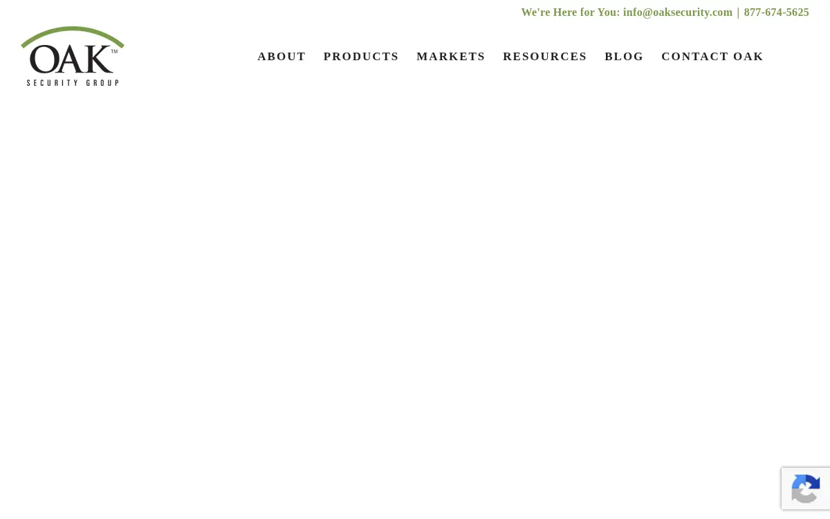 Homepage of Oak Security Group LLC